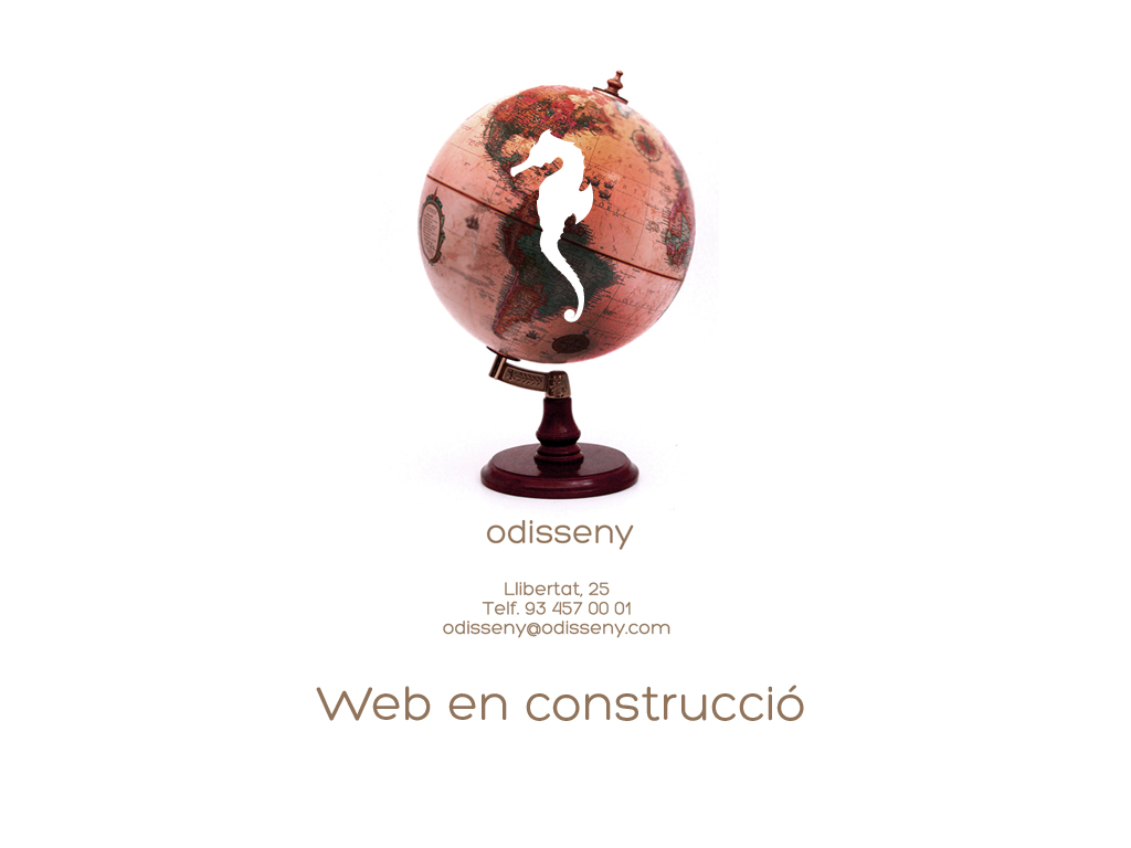Imatge de la web d'Odisseny en construccio